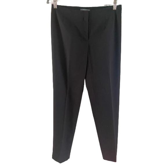 Atelier Women’s Black Flat Front Seam Ankle Pants‎ Sz 4 - Picture 2 of 11